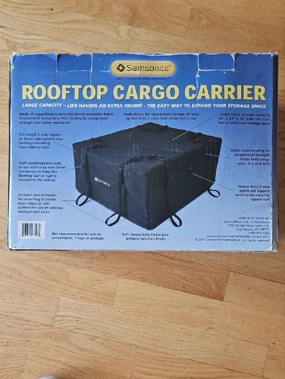 Samsonite Black Rooftop Cargo Carrier